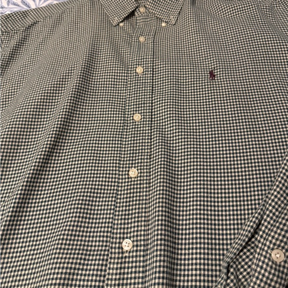 Ralph Lauren Men’s XL Green & Beige Checkered Shirt❗️ - Picture 5 of 11